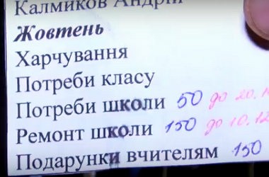 Пожертви на школу: учень вимушений займатись вдома