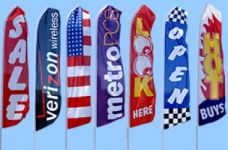 Реклама на флагах