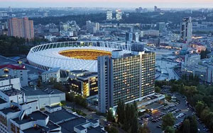 Premier Hotel Rus вид с воздуха