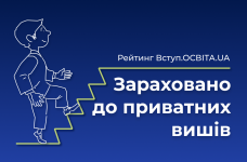 Вступ.ОСВІТА.UA: Вступники, зараховані до приватних вишів