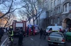 В Одеському коледжі економіки виникла пожежа