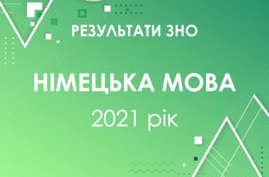 Німецька мова. Результати ЗНО 2021 року