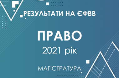 Право. Результати ЄФВВ в магістратуру 2021 року