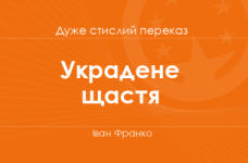 «Украдене щастя» Іван Франко (дуже стислий переказ)