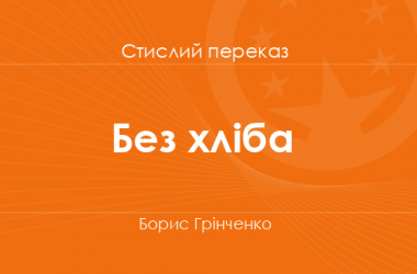 «Без хліба» Борис Грінченко (стислий переказ)