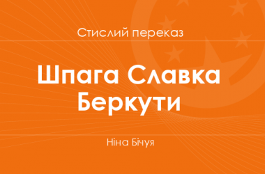 «Шпага Славка Беркути» Ніна Бічуя (стислий переказ)