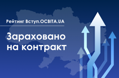 Вступ.ОСВІТА.UA: Вступники, зараховані на контракт
