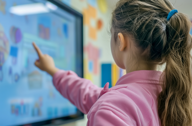 Освіта під час війни: як інтерактивні панелі допомагають у навчанні дітей-переселенців